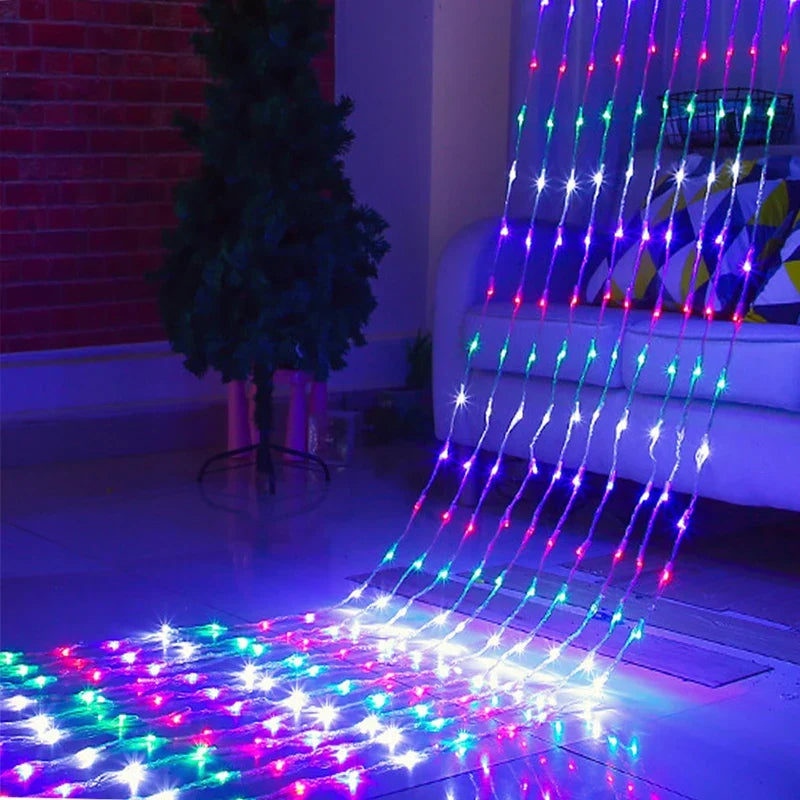 LED Kerstgordijnverlichting met Kleurwissel – Decoratieve Lichtjes voor Raam en Muur