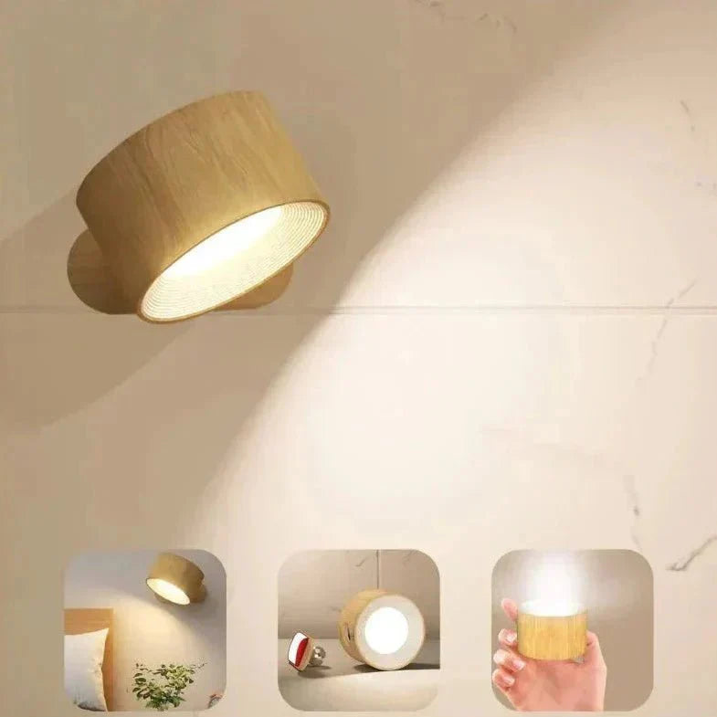Draadloze Wandlamp 360° Magnet