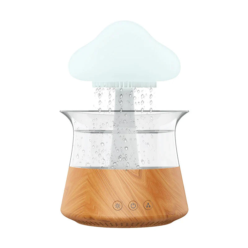 AquaLuxe Cloud Rain Diffuser | Creëer een rustgevende atmosfeer met kleurrijk licht