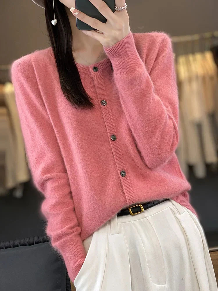 Aurea Cashmere Cardigan Trui Voor Koude Weer