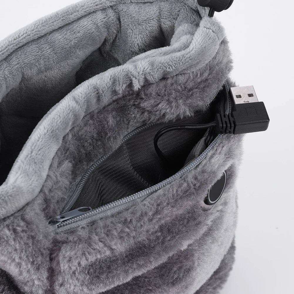 Elektrisch Verwarmde USB Pantoffels – Pluche Warme Voetverwarmers