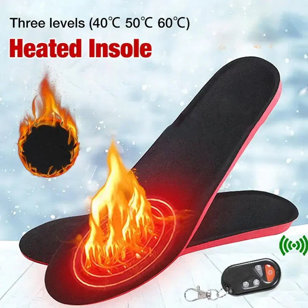 Verwarmbare Inlegzolen WarmStep Pro | Oplaadbaar met Afstandsbediening | 3 Verwarmingsniveaus | Op maat knipbaar | Elektrische Voetverwarmers voor Winter & Outdoor