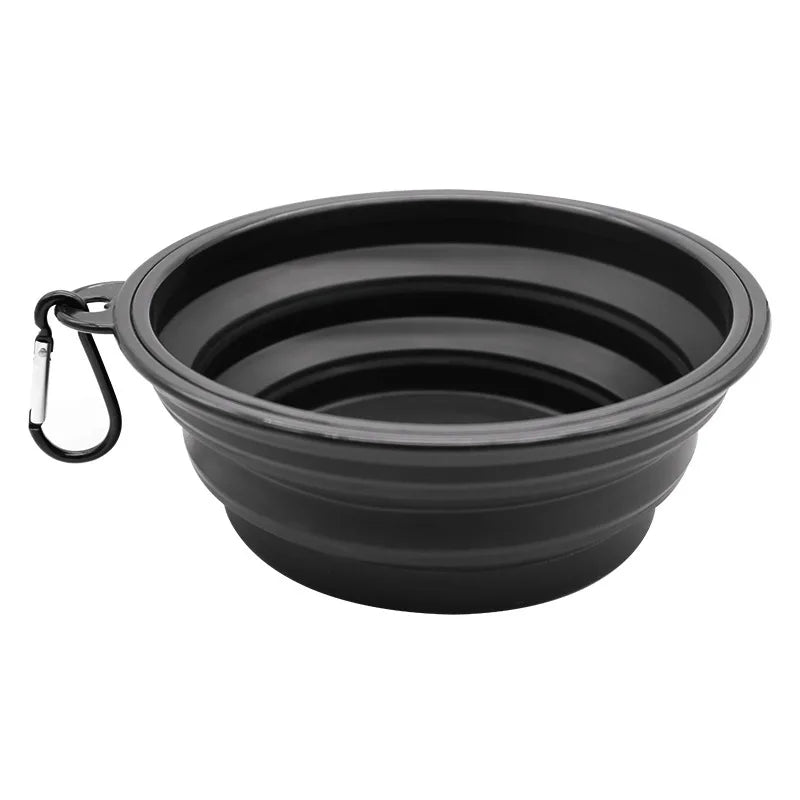 ReiseNapf FlexiBowl | 2-in-1 Opvouwbare Hondenkom & Dispenser | Siliconen | Voor Onderweg & Outdoor