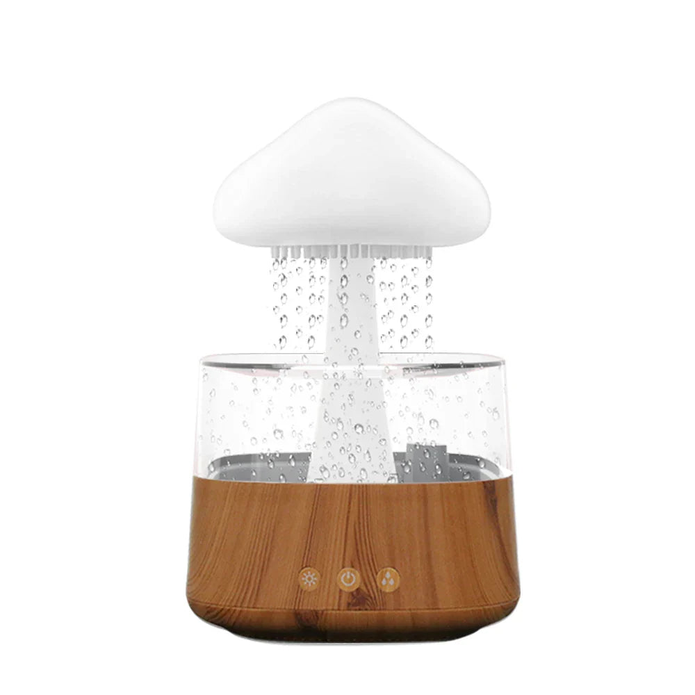 AquaLuxe Cloud Rain Diffuser | Creëer een rustgevende atmosfeer met kleurrijk licht