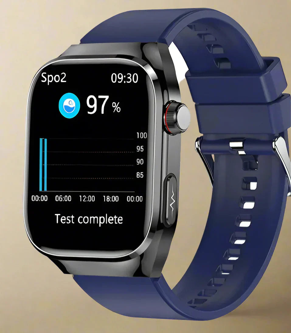 Maxwell Health Smartwatch – Bloedglucose, Urinezuur, EKG+PPG en Bluetooth-oproep