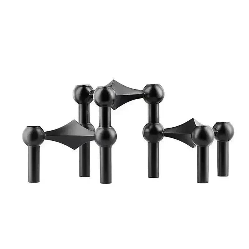 Modulaire moleculaire metalen kaarsenhouder