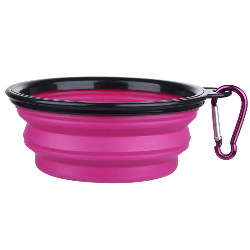 ReiseNapf FlexiBowl | 2-in-1 Opvouwbare Hondenkom & Dispenser | Siliconen | Voor Onderweg & Outdoor