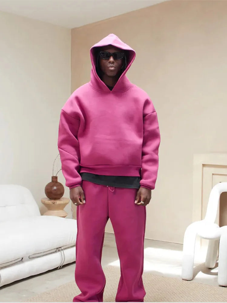 Casual Set met Hoodie en Broek voor Mannen | Ideaal voor de Herfst