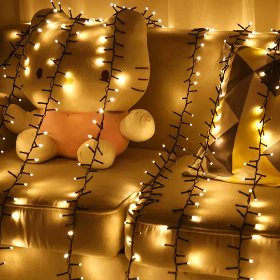LED Kerstverlichting Lichtslang 10 Meter – 1000 Warmwitte Lampjes voor Binnen en Buiten