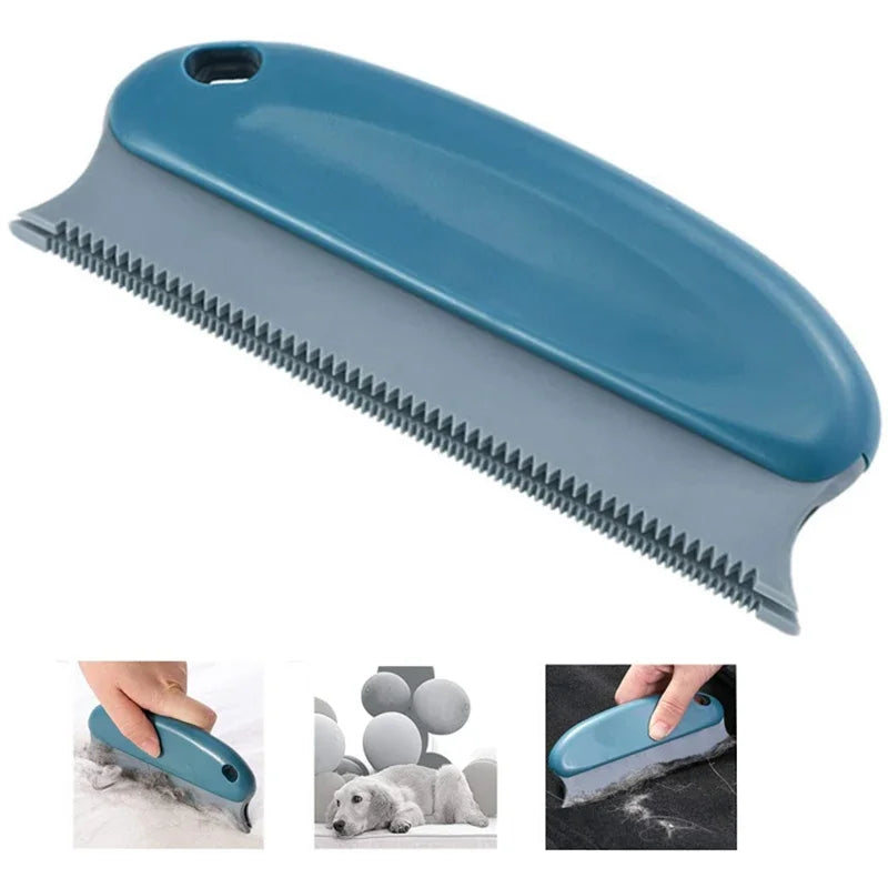 Fluffigob Pluis- & Dierenhaarverwijderaar Borstel | 2-in-1 Reiniging met Dubbele Kamstructuur | Voor Bank, Kleding, Tapijt | 15 × 6 × 2 cm