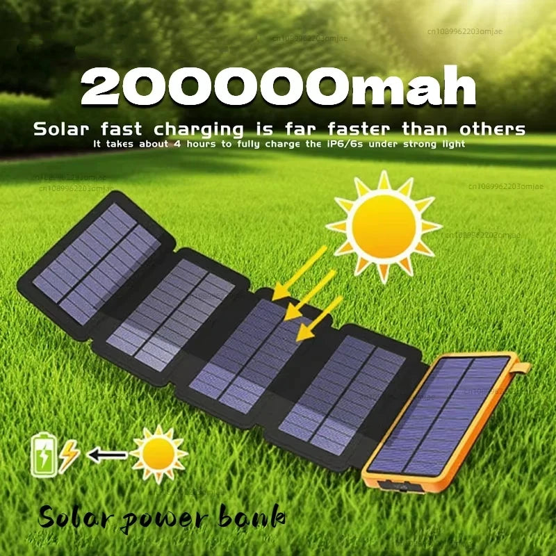 Zonne-energie Nood Powerbank 20.000mAh – Betrouwbare Stroom bij Stroomuitval