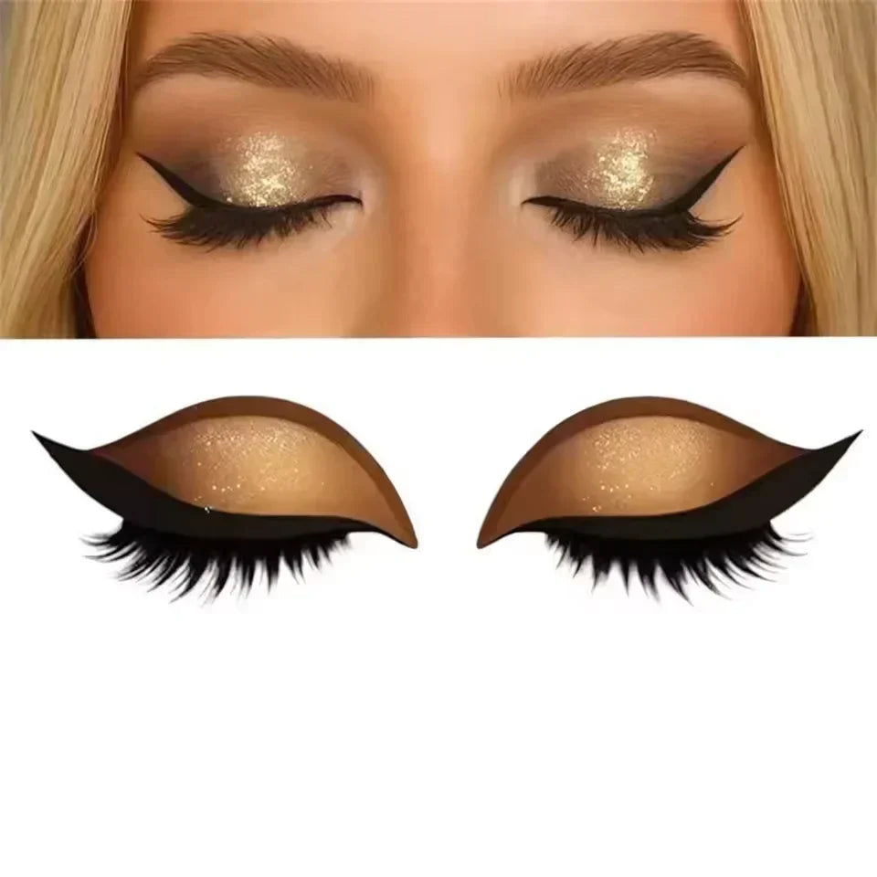 Oogmake-up Sticker | Directe Glam-Look in seconden | Herbruikbaar, waterdicht & aanpasbaar aan elke oogvorm