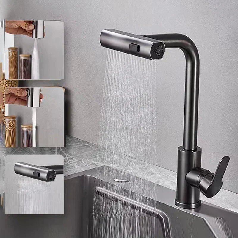 Stijlvolle waterval keukenkraan – Elegantie & functionaliteit verenigd
