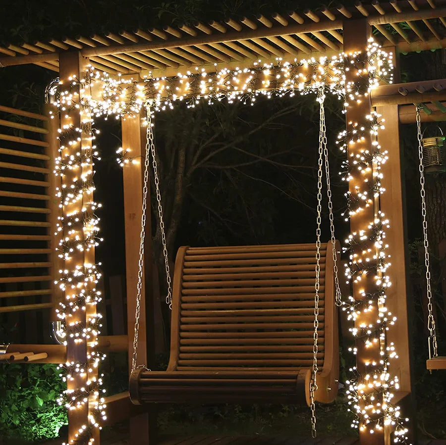 LED Kerstverlichting Lichtslang 10 Meter – 1000 Warmwitte Lampjes voor Binnen en Buiten