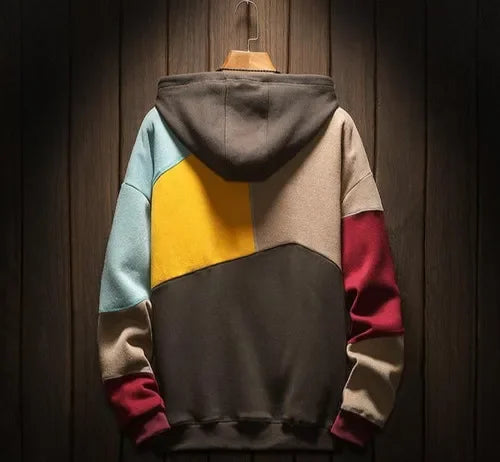 Kleurblok Hoodie voor Mannen | Ideaal voor Dagelijks Gebruik