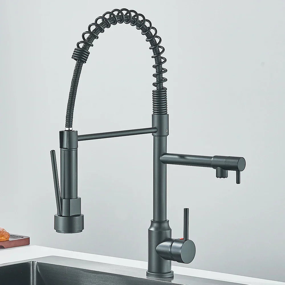 Springflow – Keukenkranen met Dubbele Uitgang