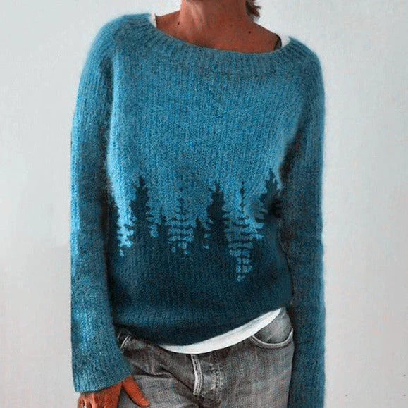 Andrea | Dames Winter Kersttrui met Noordelijk Patroon