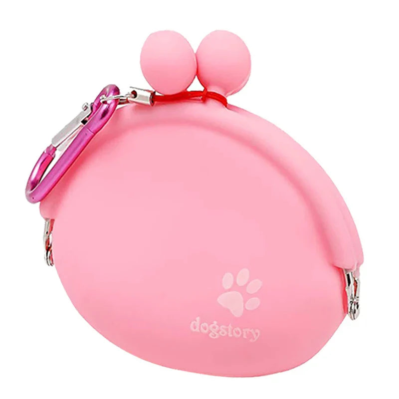 Treatico Siliconen Snackzak voor Honden | Met Clip & Klittenband | Voor Training, Wandelen & Reizen | 9 × 9,5 cm