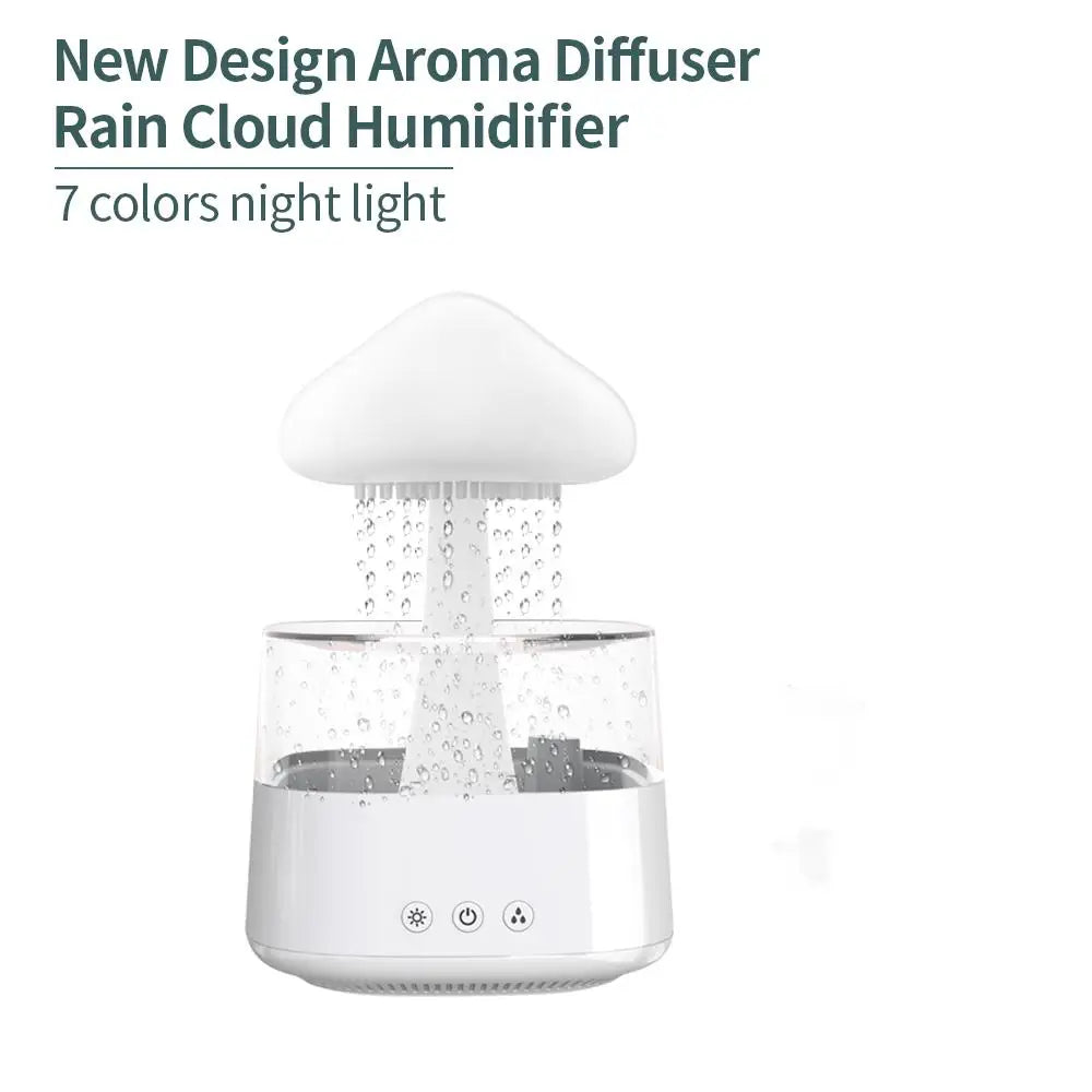 AquaLuxe Cloud Rain Diffuser | Creëer een rustgevende atmosfeer met kleurrijk licht