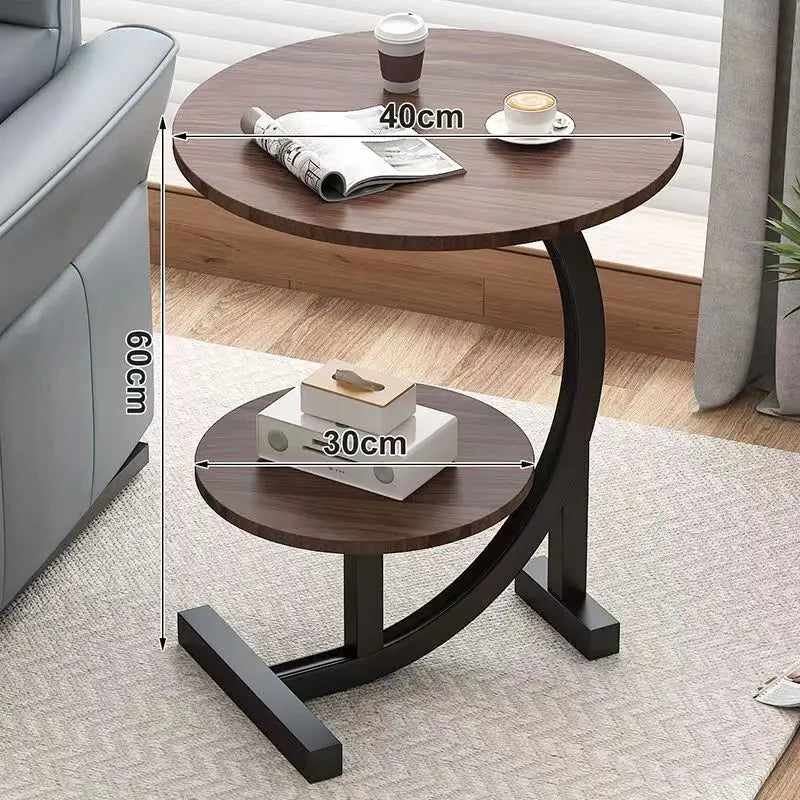 Caliora - Luxe Tweelaagse Verplaatsbare Mini Bijzettafel