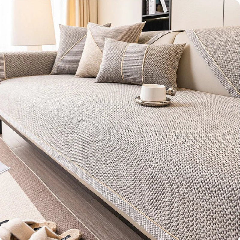 NATURWEFT – Antislip Katoen-Linnen Sofahoes voor alle seizoenen
