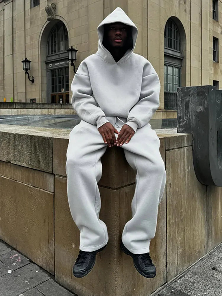 Casual Set met Hoodie en Broek voor Mannen | Ideaal voor de Herfst