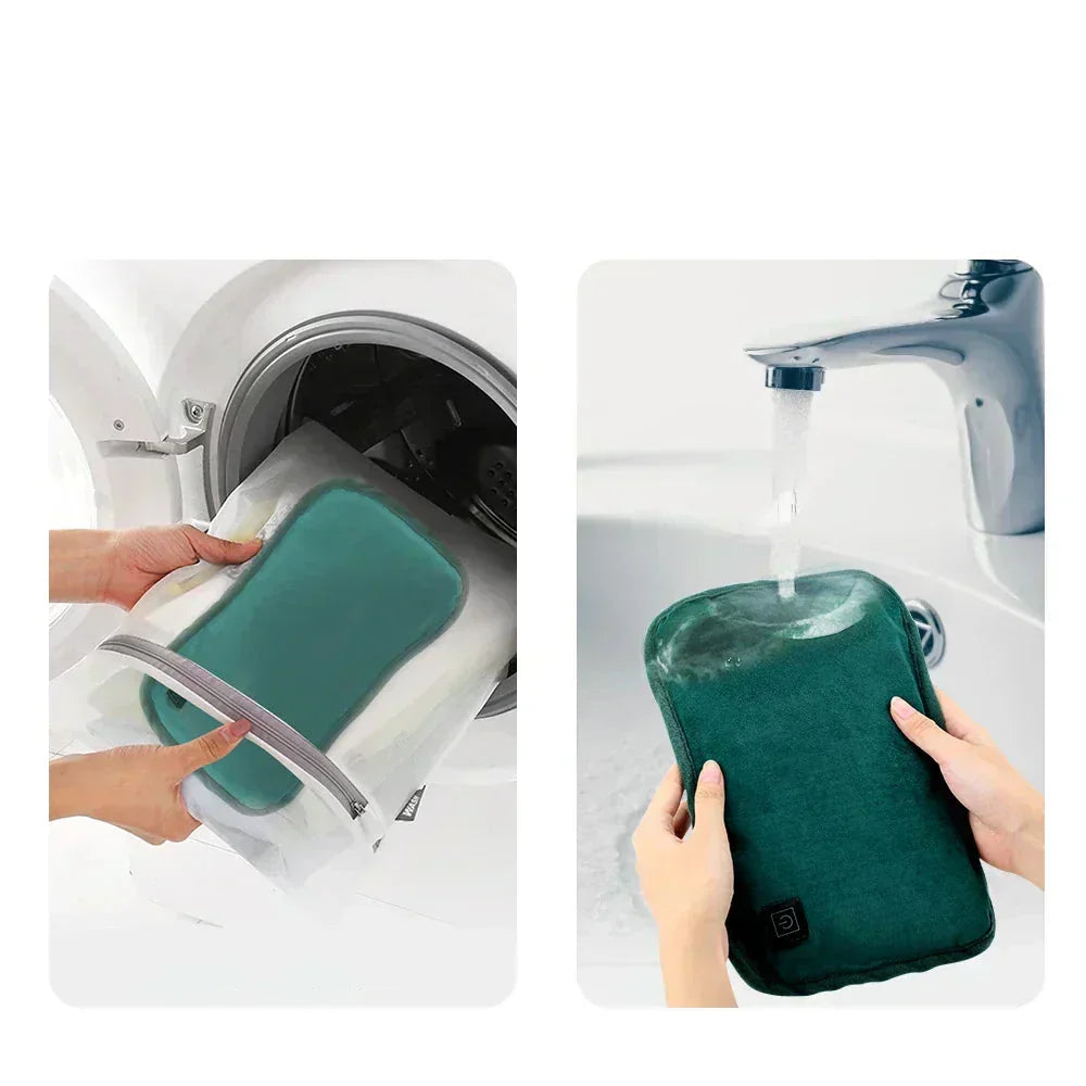 Draagbaar Graphene Verwarmingskussen | Oplaadbaar via USB | 3 Temperatuurinstellingen | Ergonomische Hand- & Buikverwarmer | Inclusief slimme automatische uitschakeling