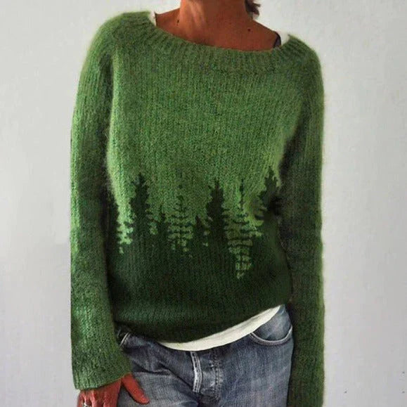 Andrea | Dames Winter Kersttrui met Noordelijk Patroon