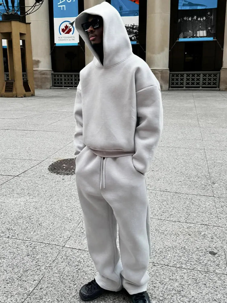 Casual Set met Hoodie en Broek voor Mannen | Ideaal voor de Herfst