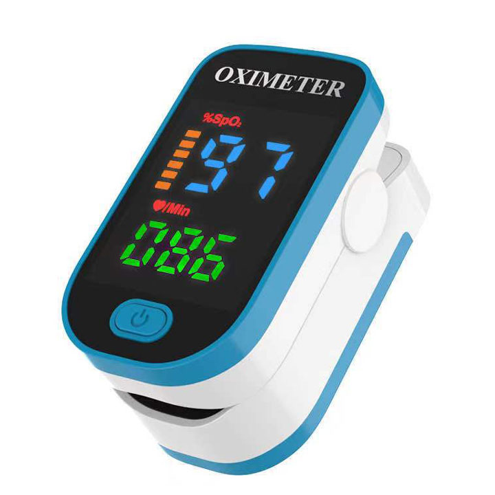 Draagbare Oximeter Meet Zuurstofniveau (SpO₂) & Hartslag