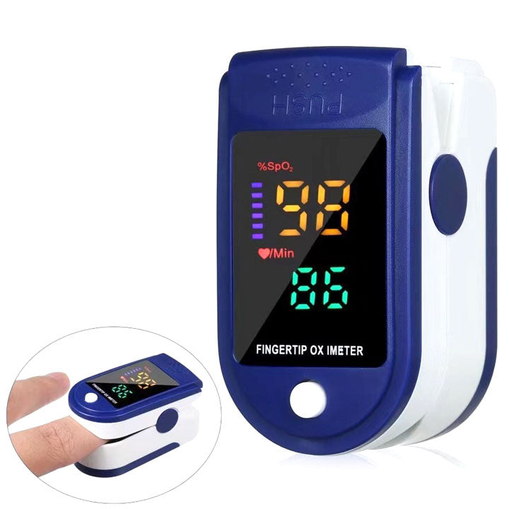 Draagbare Oximeter Meet Zuurstofniveau (SpO₂) & Hartslag