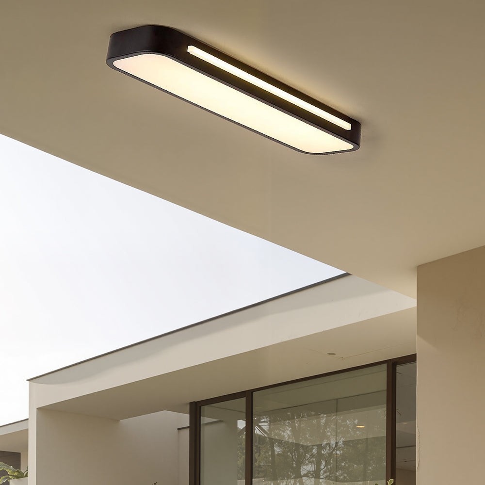 Minimalistische LED Plafondlamp van Ijzer en Acryl