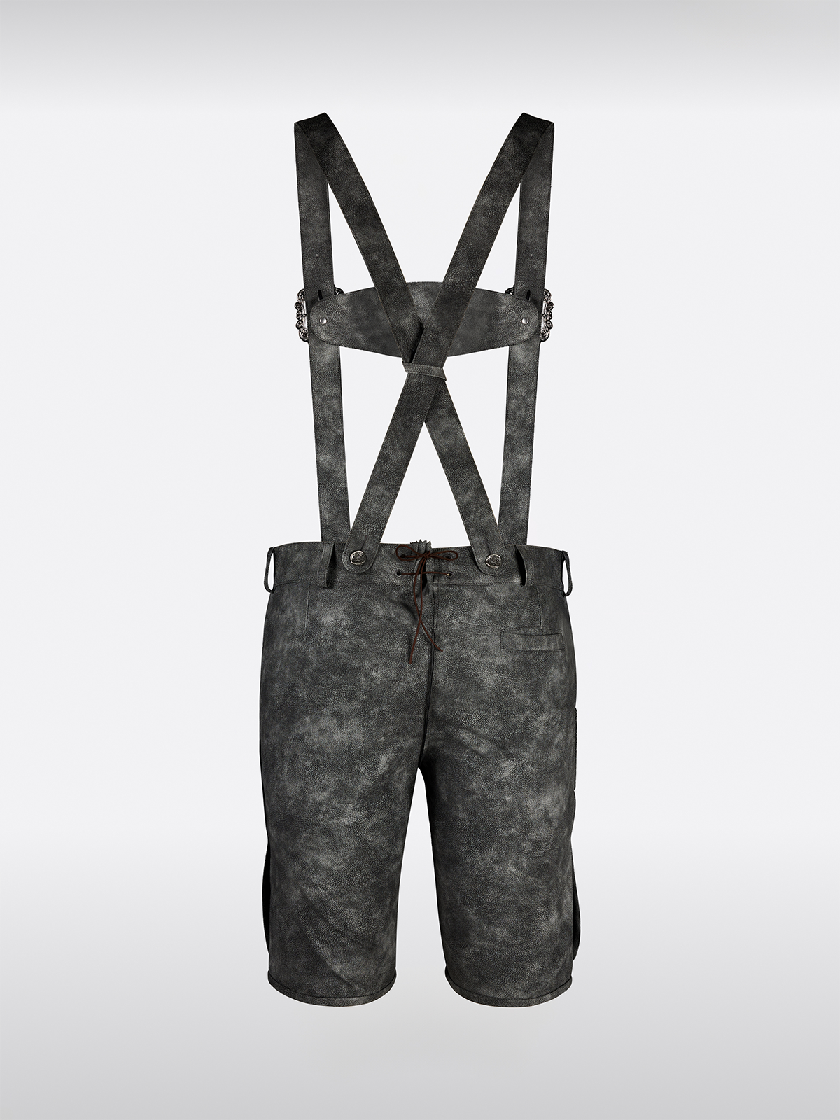 Grijze Knopen Lederhosen