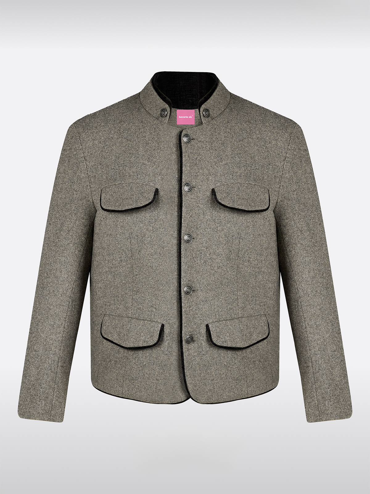 Grijze Hoogsluitende Janker