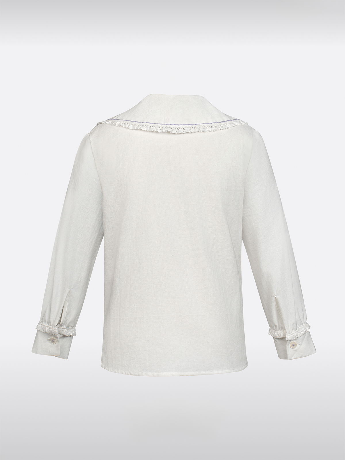 Kinder Witte Lange Mouwen Dirndlblouse