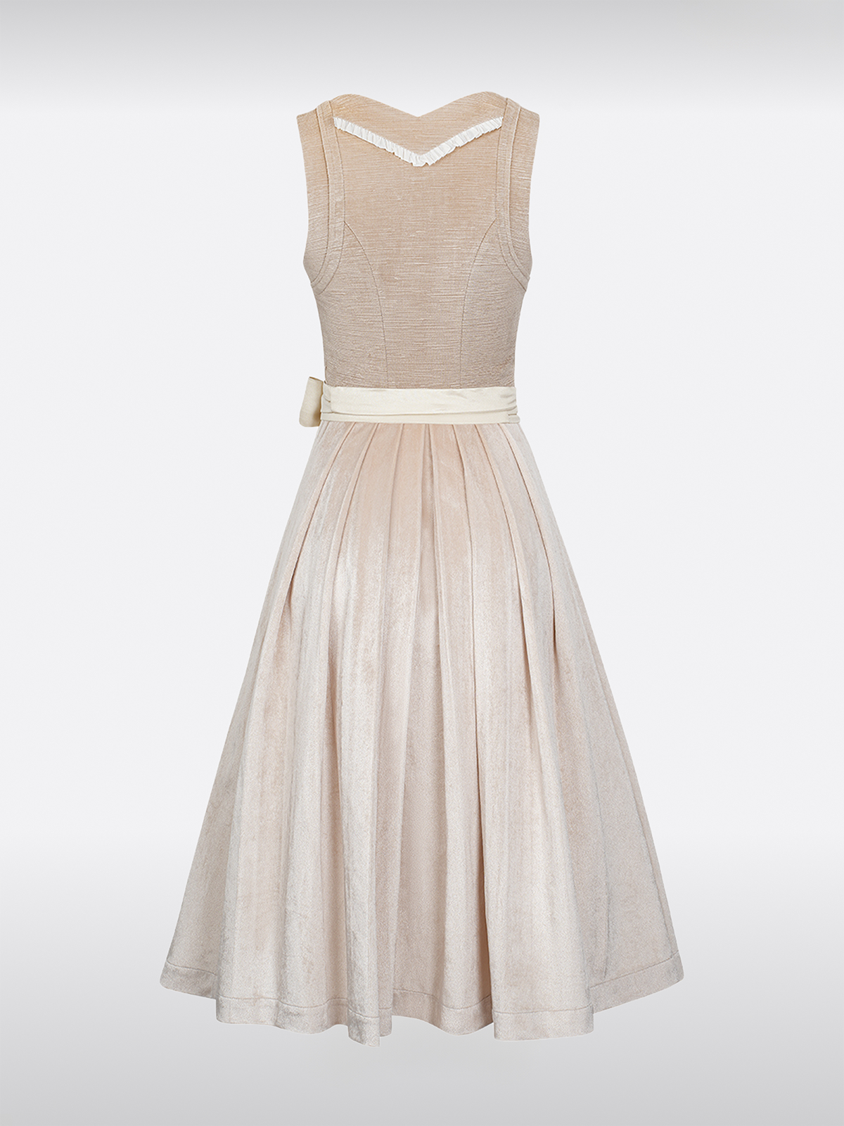 Braun Rechte Halslijn Haaksluiting Dirndl