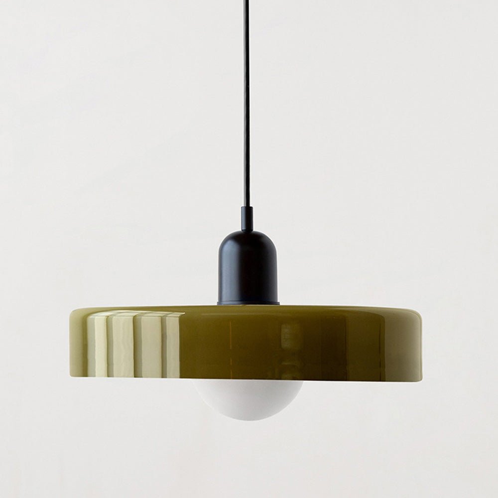 Bauhaus Hanglamp Van Gekleurd Glas Voor Modern Interieur