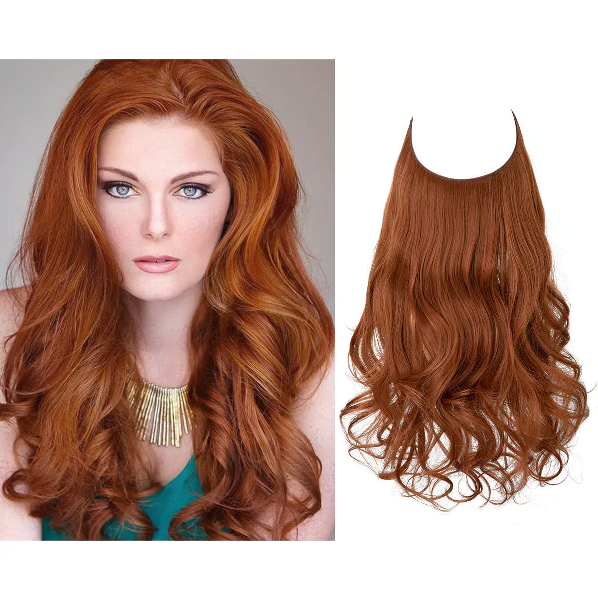 SecretHair | Echthaar Extensions | Natürliches Wellen-Volumen | Blond