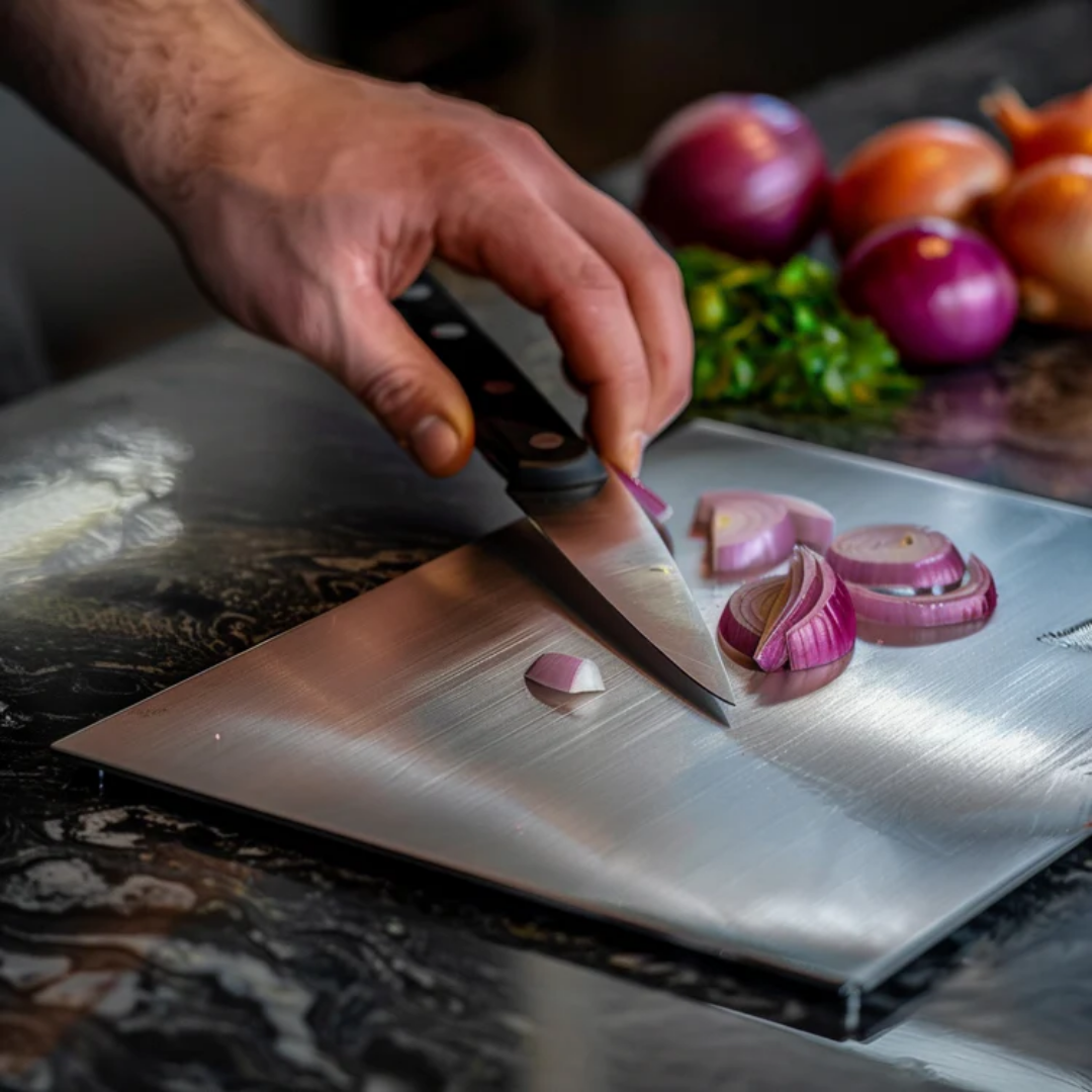 Roestvrijstalen Snijplank voor Professionele Koks & Hobbykoks