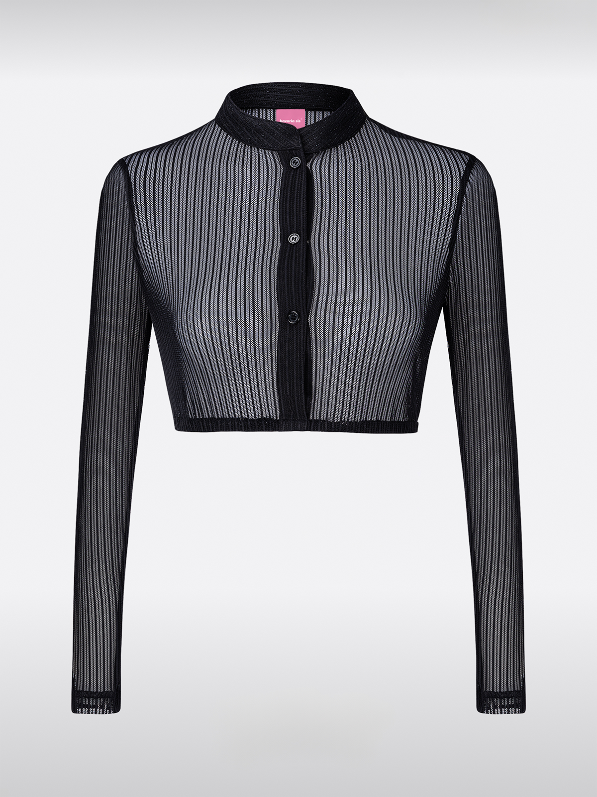 Zwarte Dames Dirndlblouse Hooggesloten