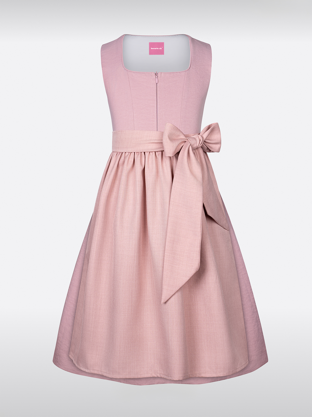 Kinder Rosa Effen Dirndl