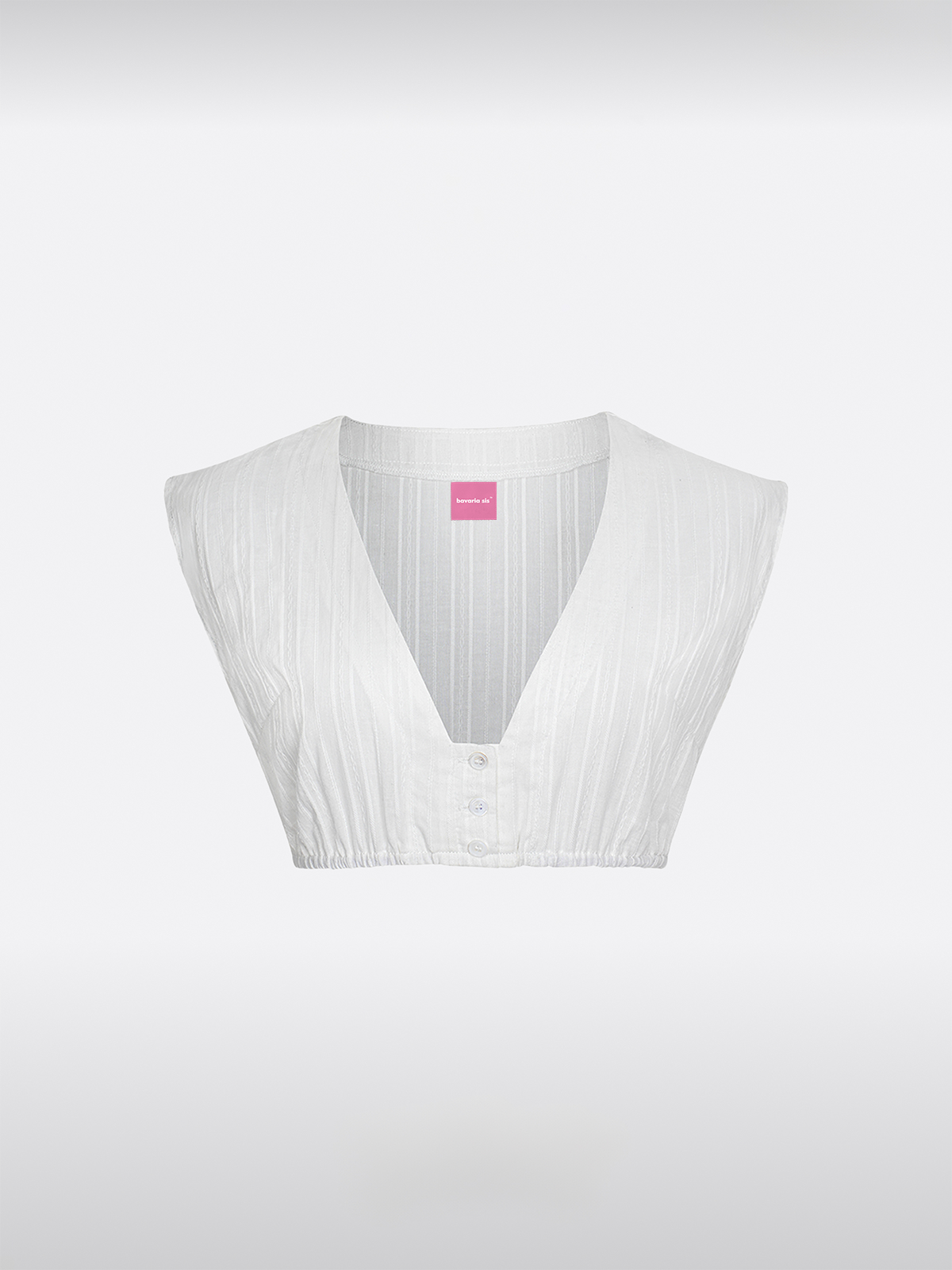 Witte V-hals Dirndlblouse