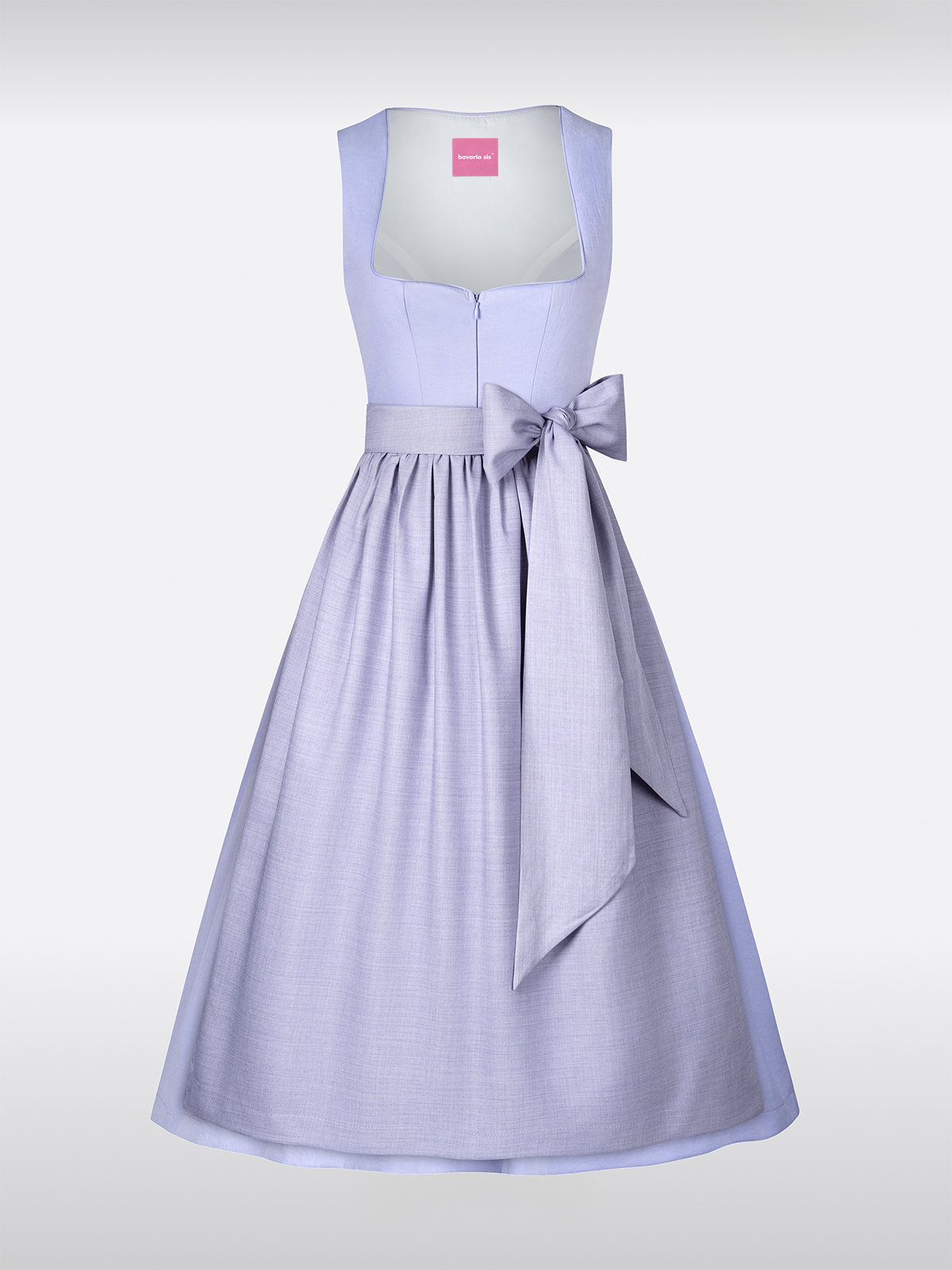 Lila Hartvormige Uitsnede Traditionele Dirndl