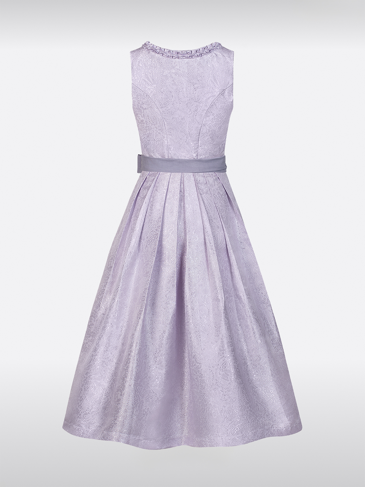 Lila Rechte Halslijn Rits Voorkant Dirndl