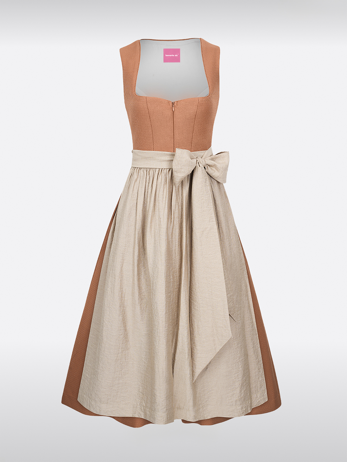 Oranje Hart-Uitsnede Rits Voor Dirndl