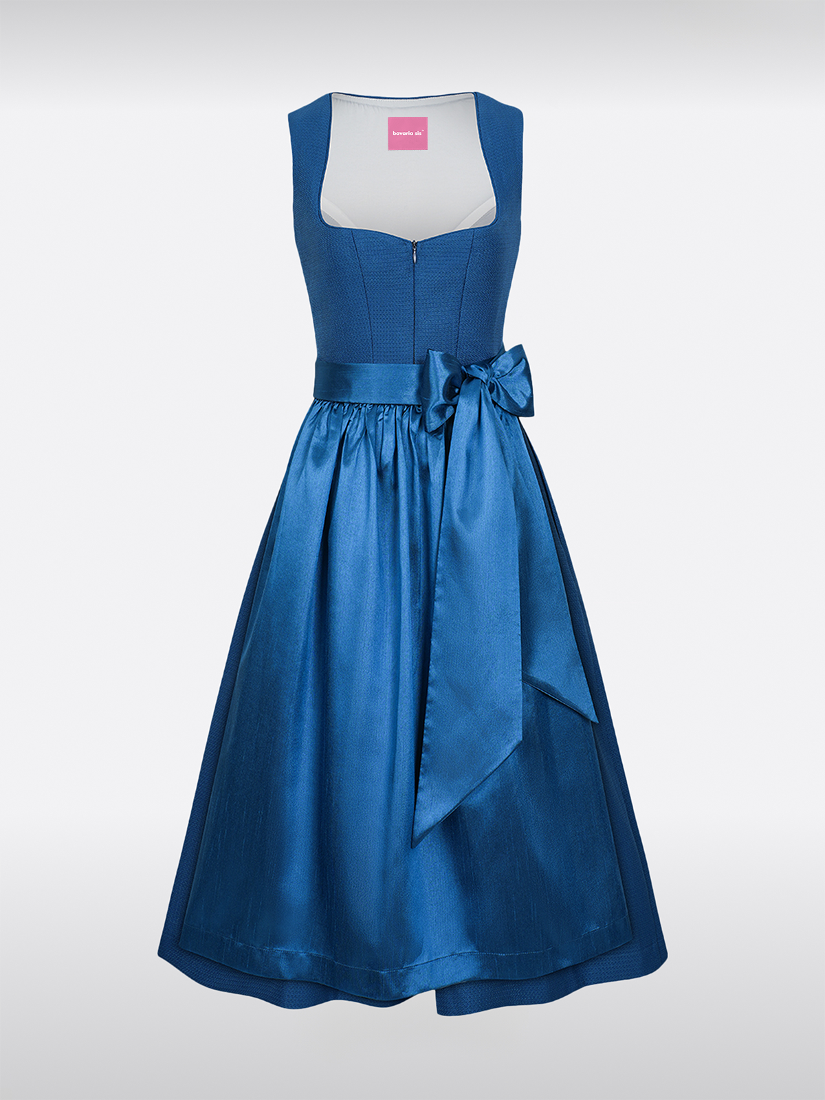 Blauwe Hart-Uitsnede Rits Voor Dirndl