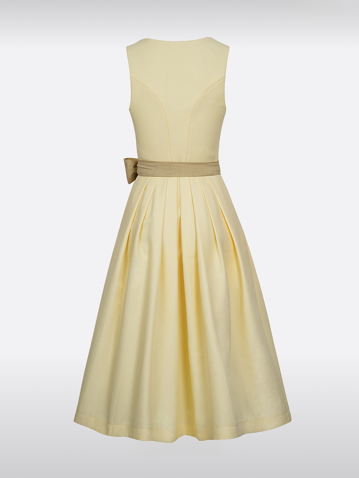 Geel Hart-Uitsnede Rits Voorkant Dirndl