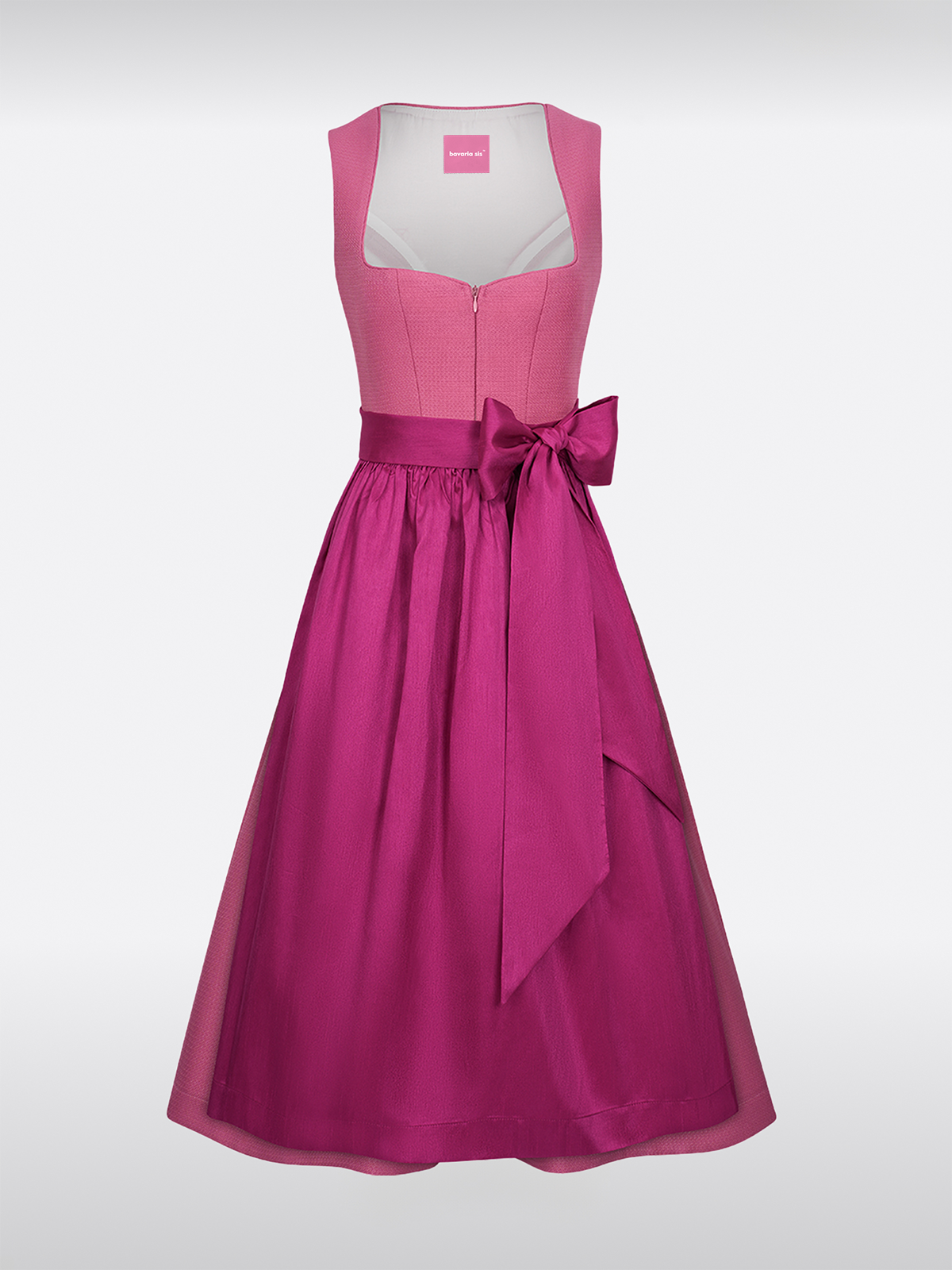 Roze Hartvormige Uitsnede Rits Voor Dirndl