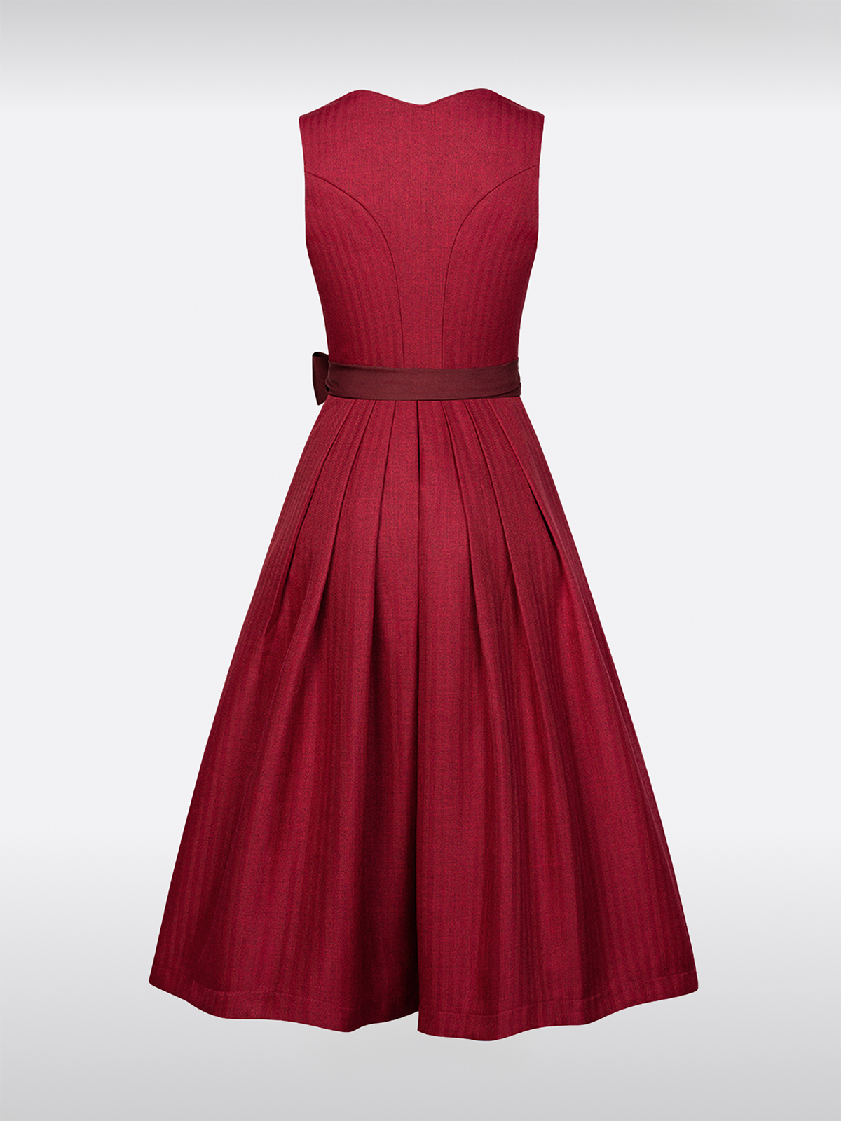 Rode Hart-Uitsnede Knopen Dirndl