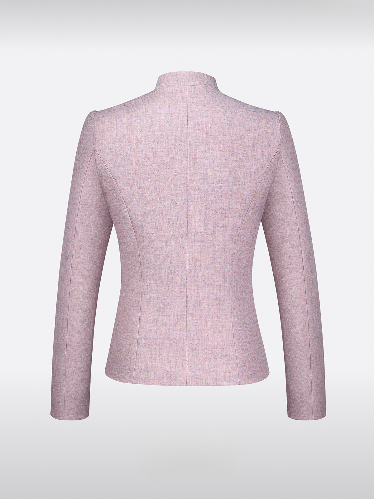 Lila Hooggesloten Slim-Fit Traditionele Jassen